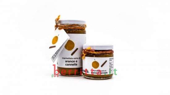 Areste, MARMELLATA EXTRA DI ARANCE E CANNELLA, 220 gr