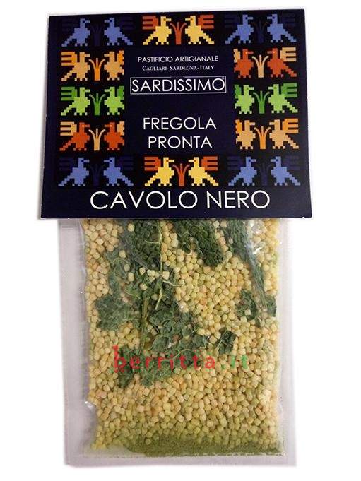 Sardissimo FREGOLA PRONTA AL CAVOLO NERO, confezione da 130 gr