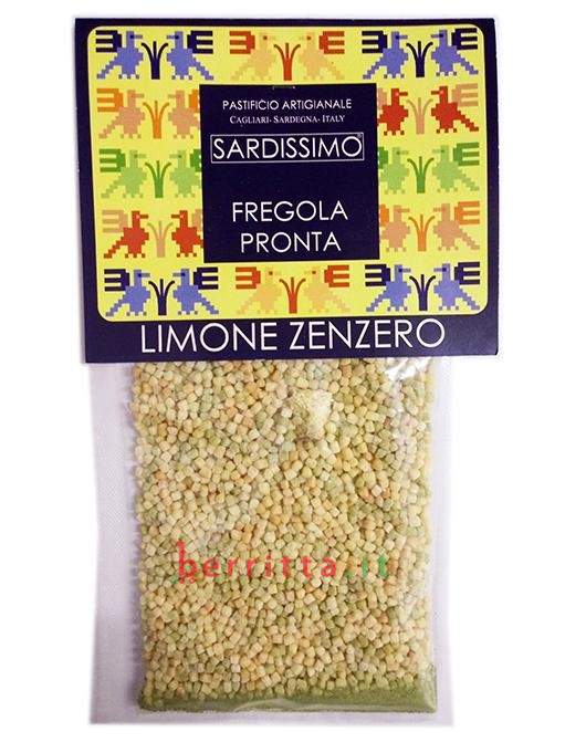 Sardissimo FREGOLA PRONTA LIMONE E ZENZERO, confezione da 130 gr